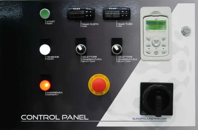 Pannello di controllo macchine schiumatrici Europoliuretani